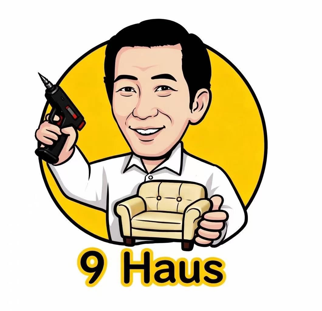9 Haus yellow face logo
