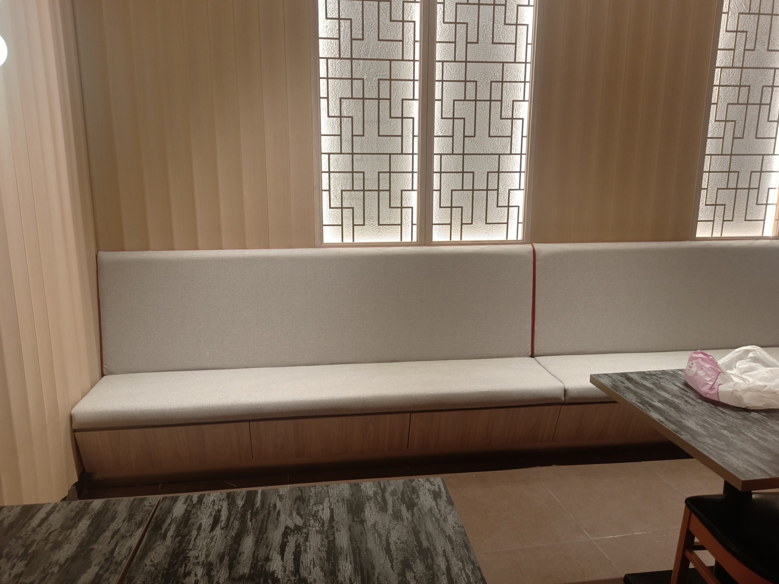 Reupholstered sofa and lounge seating in Singapore