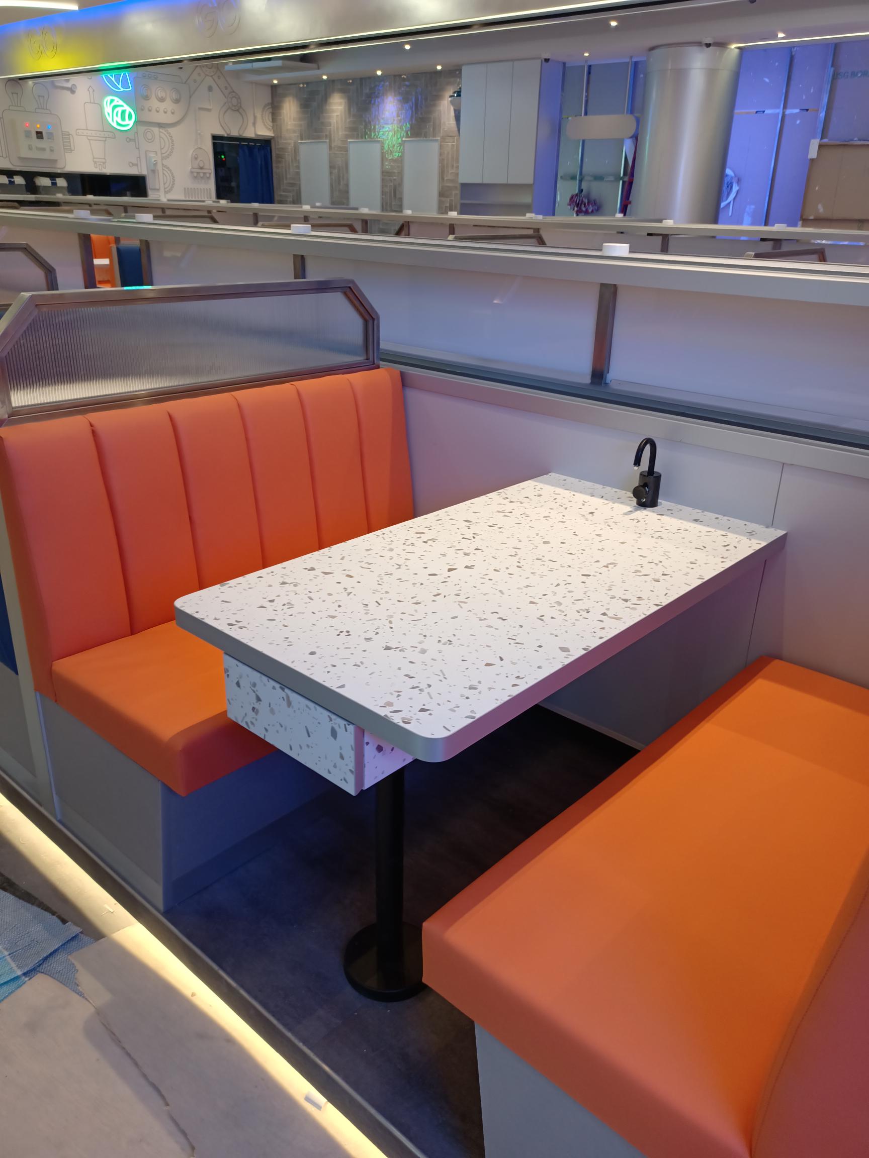 Commercial settee and banquette upholstery Singapore